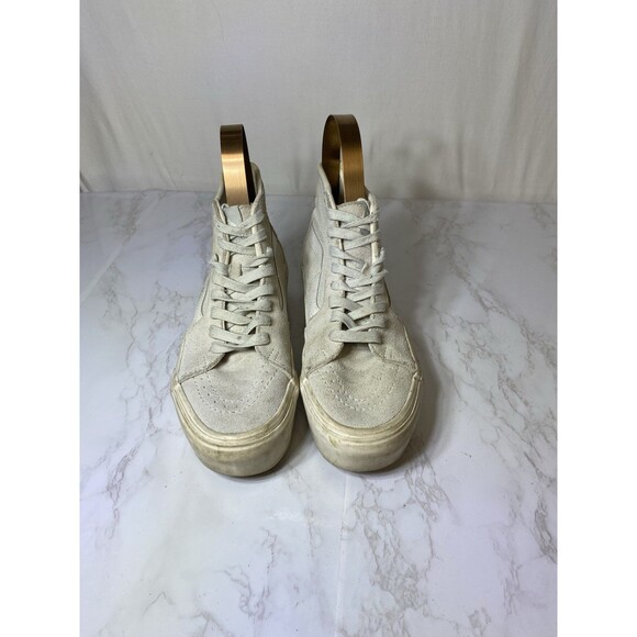 VANS Sk8-Hi Stackform Wedge Chunky Sneakers Sz Women 7/Men 5.5 Suede Gray - Picture 7 of 7